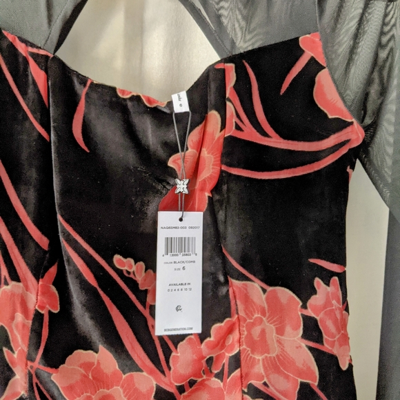 BCBG- Generation Floral Burnout Mini w/Tags sz 6 - Picture 4 of 12